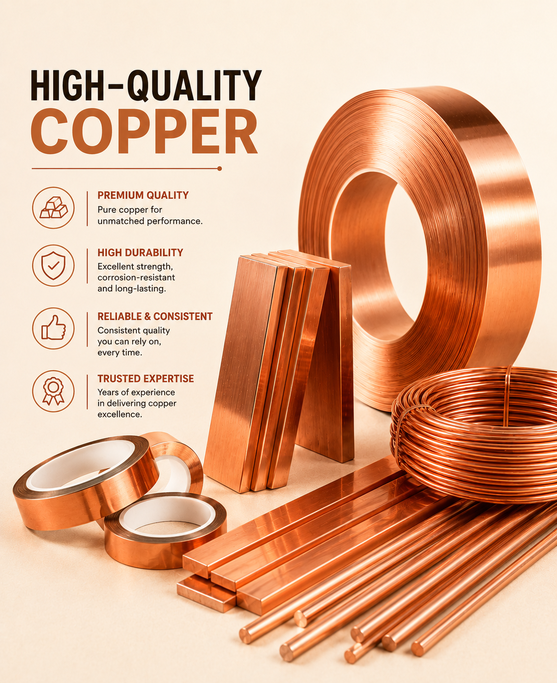 99.9% Pure Copper